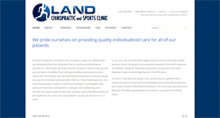 Desktop Screenshot of landchiroandsports.com